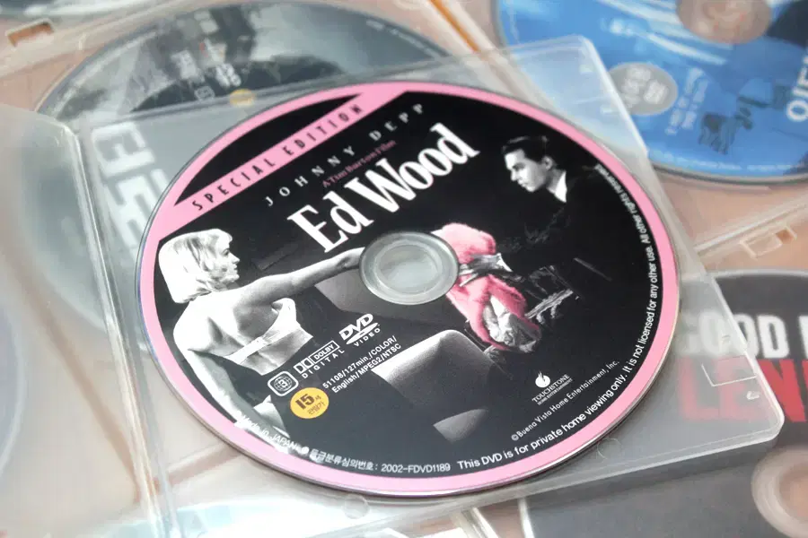 에드우드 영화DVD 팀버튼 조니뎁  마틴랜도 사라제시카파커 영화CD 영화